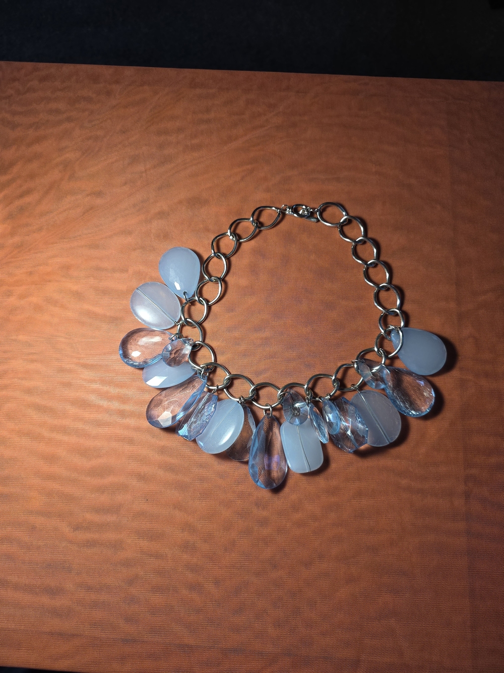 Blue Teardrop Bead Charm Bracelet - Women Jewelry